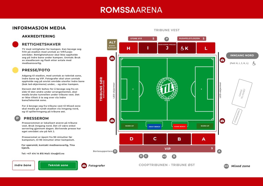 Kart for akkrediteringssoner 
